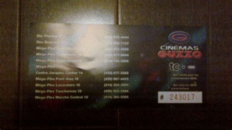 cinema guzzo ticket prices.